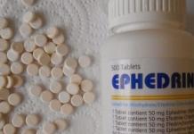 Εφεδρίνη - οδηγίες χρήσης, ανάλογα, κριτικές και μορφές απελευθέρωσης (ενέσεις σε αμπούλες για ένεση υδροχλωρικής, δισκία) του φαρμάκου για τη θεραπεία της αρτηριακής υπότασης
